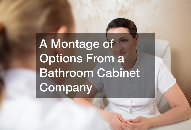 A Montage of Options From a Bathroom Cabinet Company